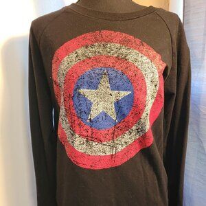 Marvel Captain America Long Sleeve Size Sweatshirt Large Unisex